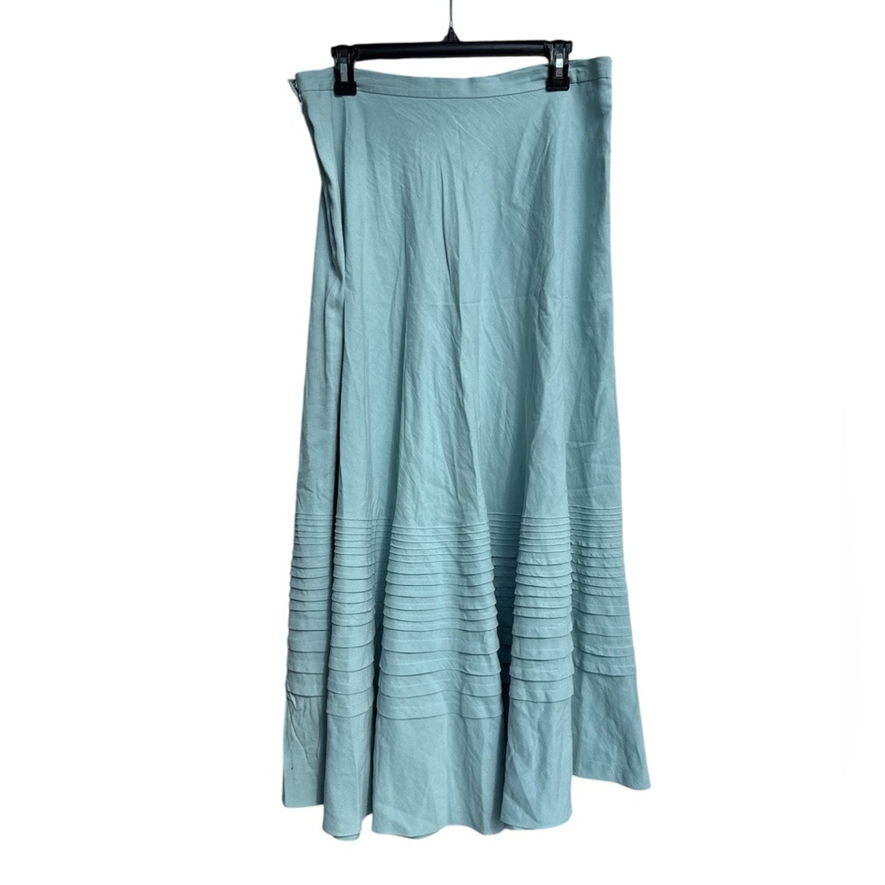 Jones New York collection A-line silk and linen maxi skirt size 12 - Picture 2 of 10